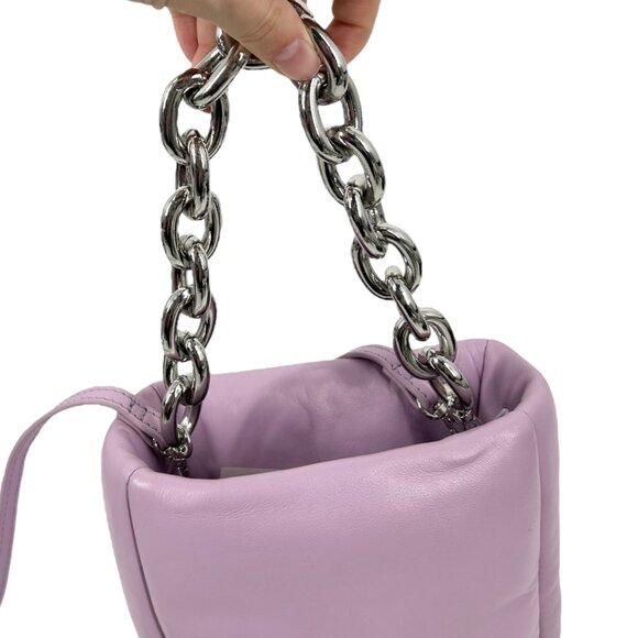 NWT Stand Studio Diya Padded Leather Crossbody Bag in Powder Purple - Picture 6 of 10